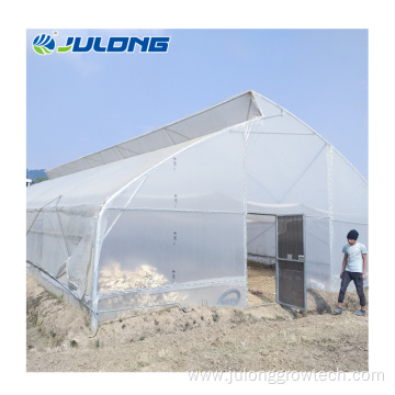 single span plastic film prefabricated sawtooth Greenhouse